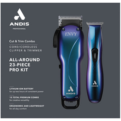 ANDIS GALAXY EDITION COMBO ENVY CLIPPER & SLIMLINE TRIMMER *