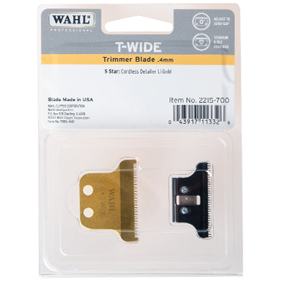 WAHL 2 HOLE T-WIDE BLADE GOLD