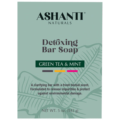 ASHANTI SOAP 5oz DETOXING GREEN TEA & MINT (DL/6)