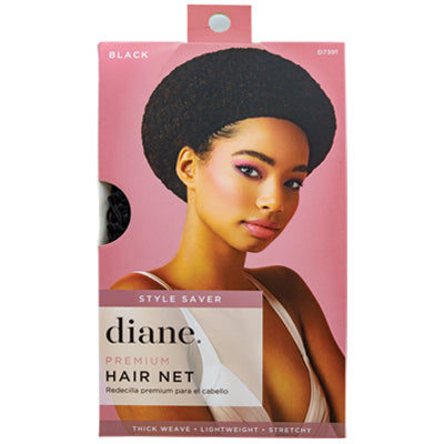 DIANE STYLE SAVER PREMIUM HAIR NET CAP BLACK