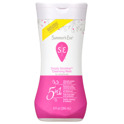 SUMMERS EVE CLEANSING WASH 9 oz SIMPLY SENSITIVE