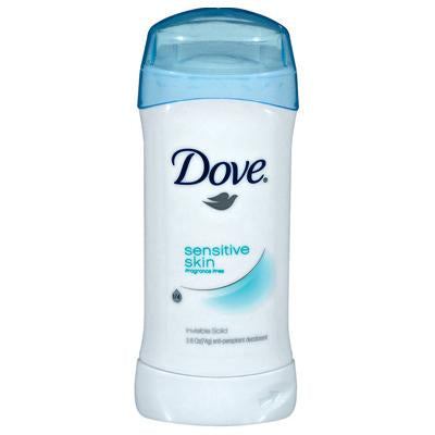Dove Deod.Invisible Solid 2.6oz Sensitive Skin Ap