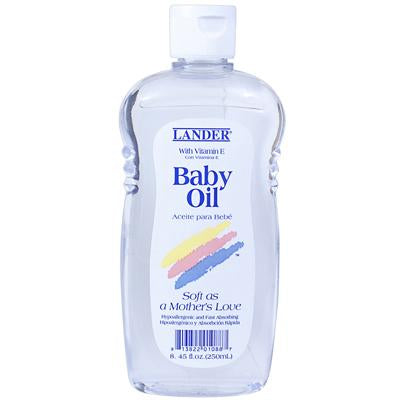 Lander Baby Oil 8.5oz W/Vitamin E (CS/12)