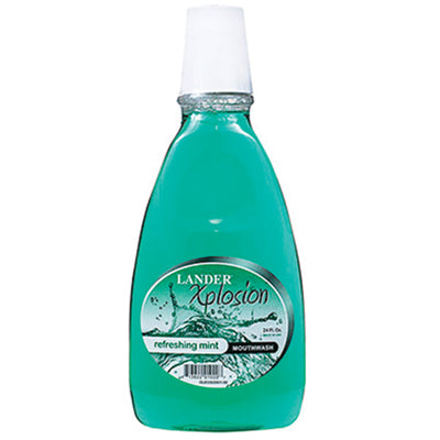 Lander Mouthwash & Gargle 24oz Refresh Mint (Green) (CS/12)