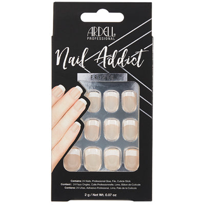 ARDELL NAIL ADDICT SET COLORED  (DL/3) BARELY THERE NUDE*