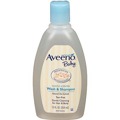 Aveeno Baby Wash & Shampoo 12 oz (DL/6)
