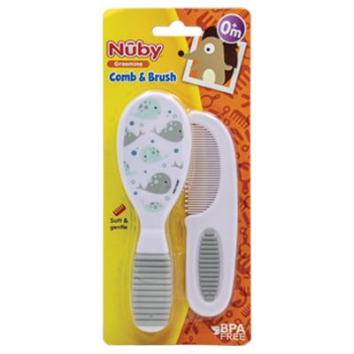 Nuby Baby Grooming Comb & Brush Set (DL/4)