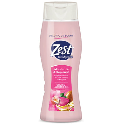 ZEST BODY WASH 18oz LUSH ORCHID & ALMOND OIL (CS/6)