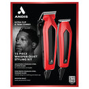 ANDIS DIY COMBO ULTRA CLIP CLIPPER & T-BLADE TRIMMER RED *