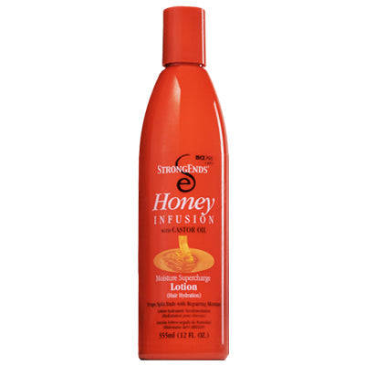 STRONG ENDS HONEY INFUSION 12oz MOISTURE SUPERCHARGE LOTION *