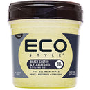 ECOSTYLE STYLING GEL BLACK CASTOR & FLAX SEED 16 OZ(CS/6)