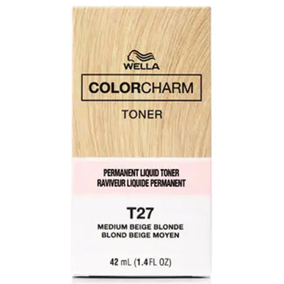 WELLA COLOR CHARM PERM LIQUID T-27 MEDIUM BEIGE BLONDE