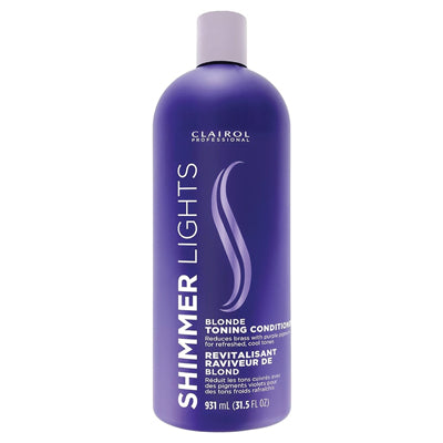 CLAIROL SHIMMER LIGHTS BLONDE & SILVER CONDITIONER 31.8 OZ (CS/6)