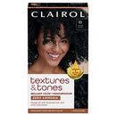 CLAIROL TEXTURES & TONES HAIR COLOR 1B SILKEN BLACK