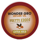 WONDER GRO PRETTY EDGES 2.4oz ARGAN OIL EXTRA HOLD (cs/24)