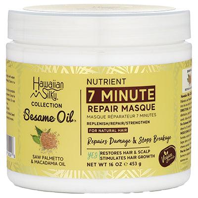HAWAIIAN SILKY SESAME OIL 16oz 7 MINUTE REPAIR MASQUE (CS/6)