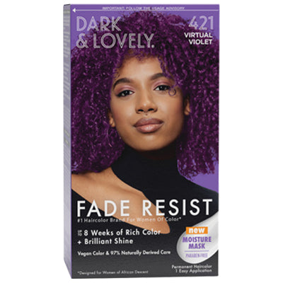 DARK & LOVELY FADE RESIST COLOR #421 VIRTUAL VIOLET #07022291