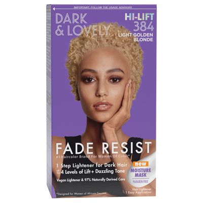 DARK & LOVELY FADE RESIST COLOR #384 LIGHT GOLDEN BLONDE #07200384