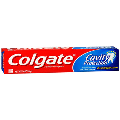 COLGATE TOOTHPASTE 6oz REGULAR CAVITY PROTECTION (cs/24)