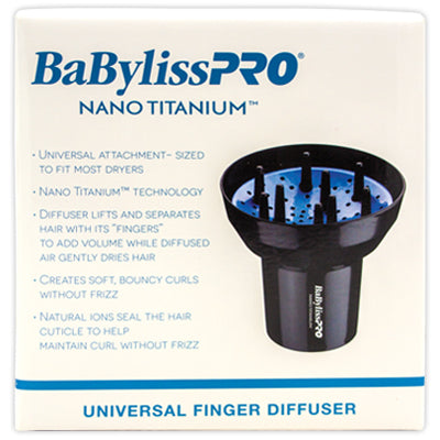 BABYLISSPRO NANO TITANIUM UNIVERSAL FINGER DIFFUSER