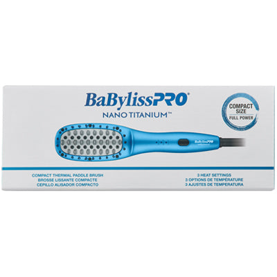 BABYLISSPRO HAIR BRUSH NANO TITANIUM COMPACT THERMAL PADDLE