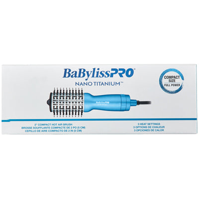 BABYLISSPRO HAIR BRUSH NANO TITANIUM COMPACT HOT AIR BRUSH