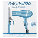 BABYLISSPRO PREPACK 1" CURLING IRON & DRYER NANO TITANIUM