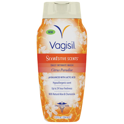 VAGISIL INTIMATE WASH 12 OZ CITRUS PARADISE