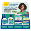 HOLLYWOOD BEAUTY TEA TREE & ROSEMARY COLLECTION 16 PC DISPLAY