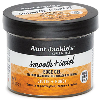 AUNT JACKIE'S BIOTIN + HONEY   EDGE GEL 4oz EXTRA HOLD