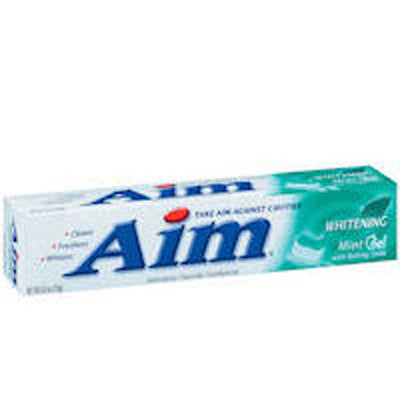 AIM TOOTHPASTE 5.5 OZ WHITENING MINT GEL W/BAKING SODA (CS/24)