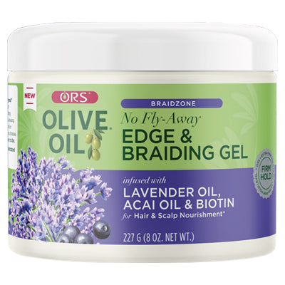 ORS OLIVE OIL BRAIDZONE EDGE & BRAIDING GEL 8oz (CS/6)