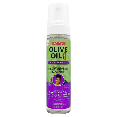 ORS OLIVE OIL BRAIDZONE BRAID SETTING MOUSSE 7oz (CS/6)