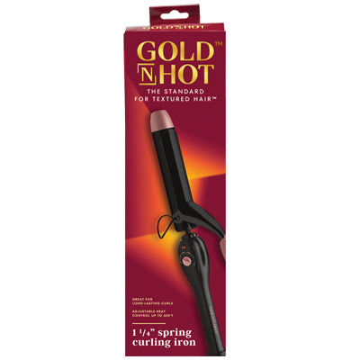 GOLD N HOT SPRING CURLING IRON 1 1/4"
