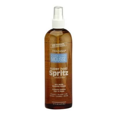 I.C. SPRITZ HAIR SPRAY 10oz SUPER HOLD (BLUE) (CS/6)  *