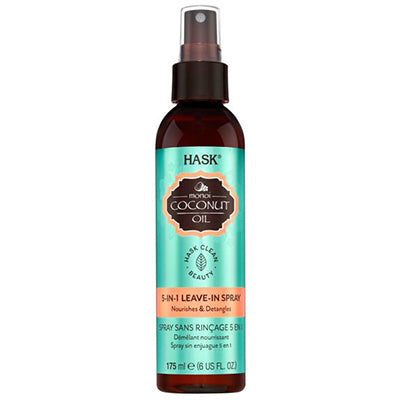 HASK LEAVE-IN 5 IN 1 SPRAY 6 OZ COCONUT OIL (CS/6)