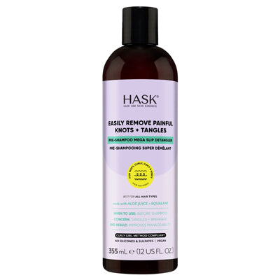 HASK TEXTURE SOLUTIONS PRE-SHAMPOO MEGA SLIP DETANGLER 12oz (cs/4)