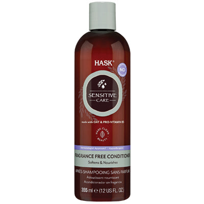 HASK CONDITIONER 12oz SENSITIVE CARE FRAGRANCE FREE (CS/4)