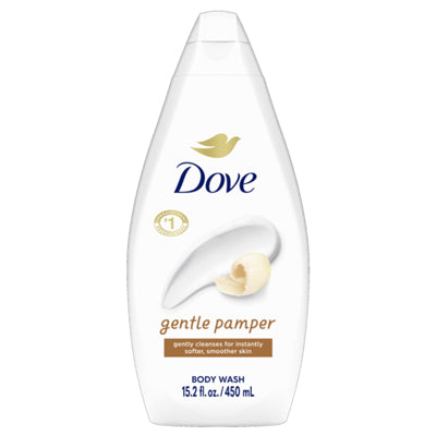 DOVE BODY WASH 15.2oz/ 450ml GENTLE PAMPER