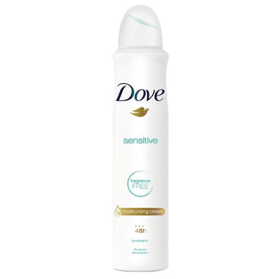 DOVE DEODORANT SPRAY 8.4oz/ 250ml SENSITIVE (CS/6)