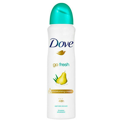 DOVE DEODORANT SPRAY 8.4oz/ 250ml PEAR & ALOE (CS/6)