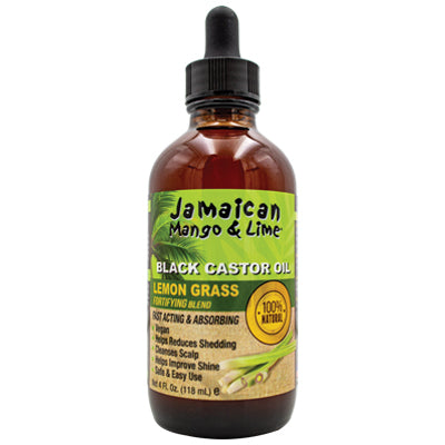 Jamaican Mango & Lime Black Castor Oil 4 oz (CS/6)Lemongr