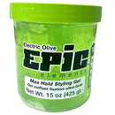 EPIC ELEMENTS MAX HOLD STYLING GEL 15oz ELECTRIC OLIVE (CS/6)
