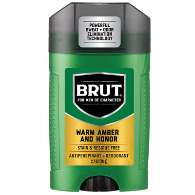 BRUT DEODORANT 2.7oz WARM AMBER & HONOR AP