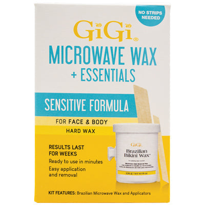 GI-GI WAX MICROWAVE FORMULA BRAZILIAN BIKINI ESSENTIALS KIT