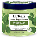 DR. TEAL'S SHEA SUGAR SCRUB 19oz EUCALYPTUS SHEA (DZ)