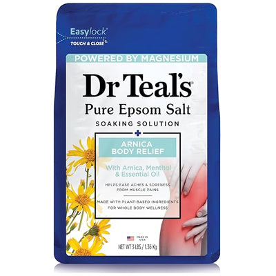 DR. TEAL'S EPSOM SALT 3 LBS ARNICA BODY RELIEF (CS/4)