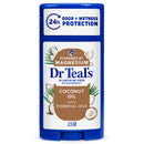 DR. TEAL'S DEODORANT 2.5oz COCONUT OIL (DL/6)