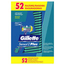 GILLETTE SENSOR PLUS 2 RAZOR 52 CT (CS/15)