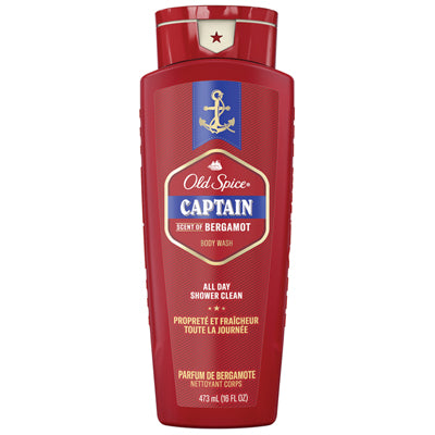 OLD SPICE BODY WASH 16oz CAPTAIN SCENT (CS/4)